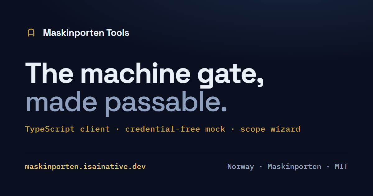 Maskinporten Tools thumbnail